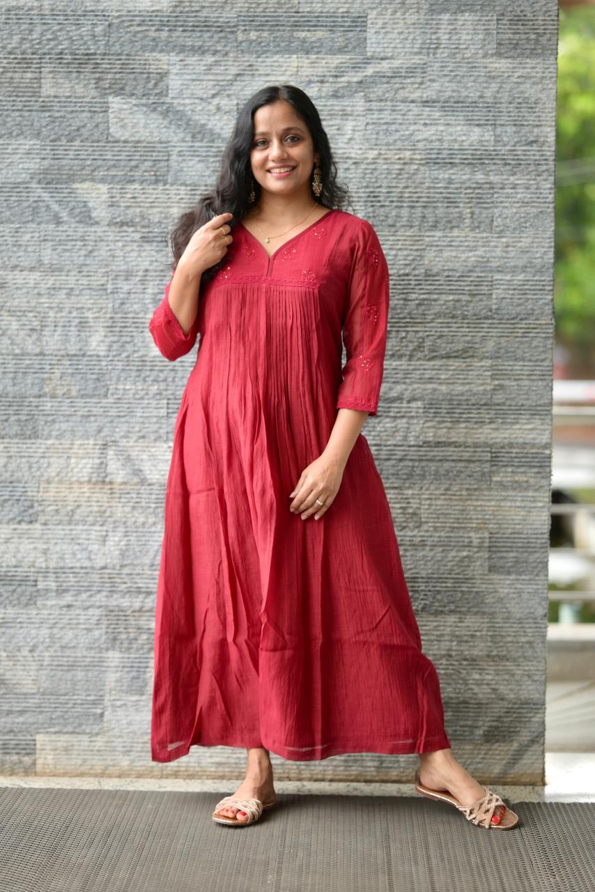 MUL CHANDERI SELF embroidery