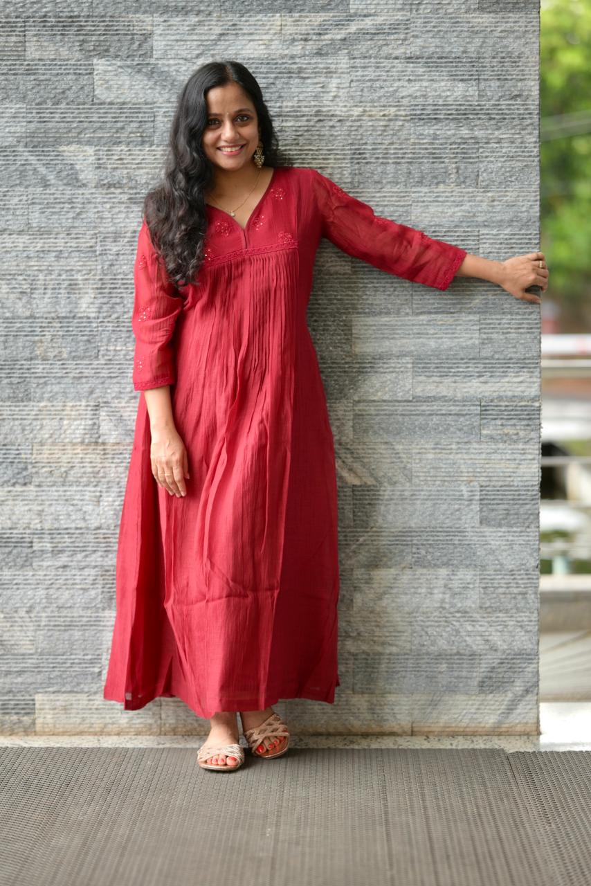 MUL CHANDERI SELF embroidery