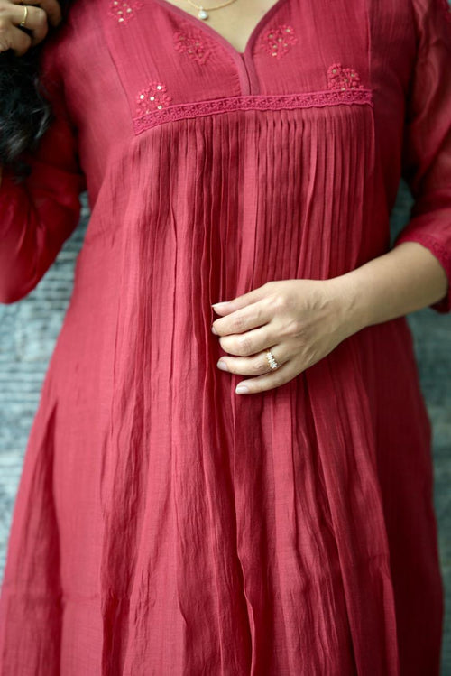 MUL CHANDERI SELF embroidery