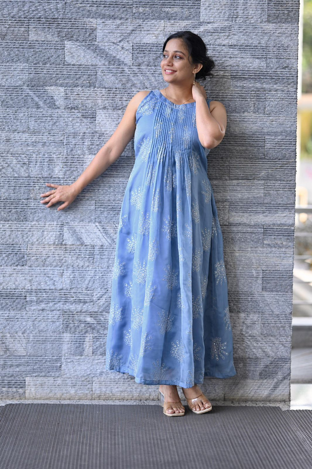 SD 182 Embroidered Soft georget organza