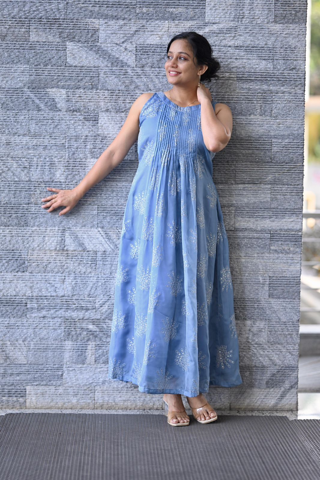 SD 182 Embroidered Soft georget organza